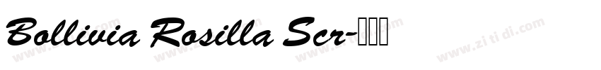 Bollivia Rosilla Scr字体转换